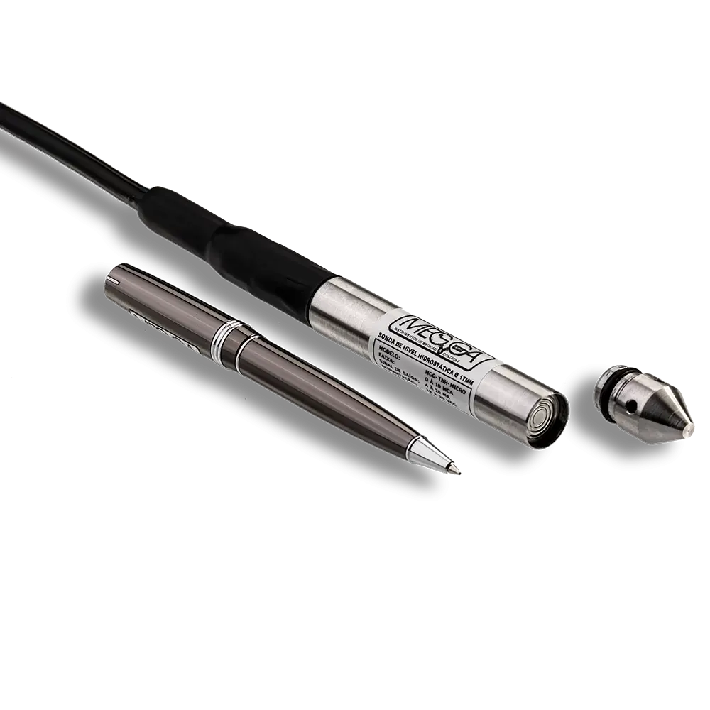 Sonda de nível hidrostática MGG-TNH-MICRO de 17 mm com cabo