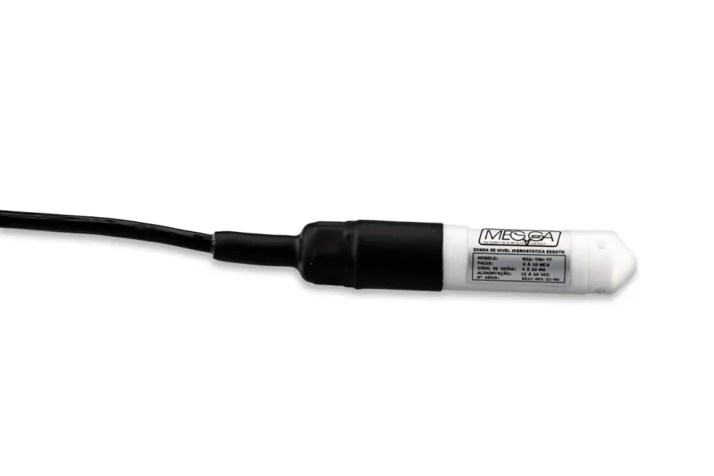 Sonda de nível MGG-TNH-TF com invólucro em PTFE e cabo de poliuretano
