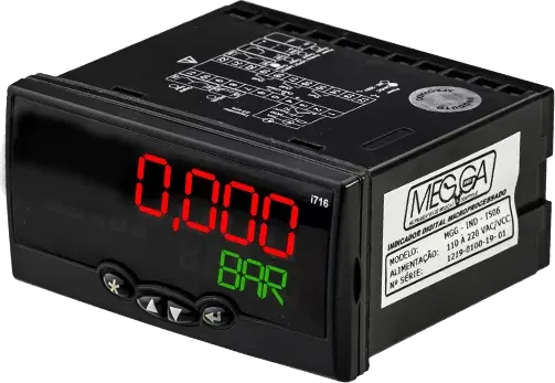 Indicador e controlador de painel MGG-IND-I5, 48 × 96 mm