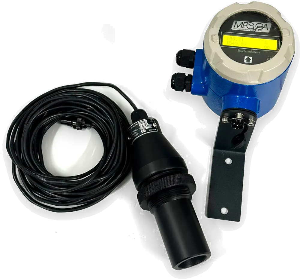 Sensor de nível ultrassônico MGG-BLIT-U com sensor e cabeçote