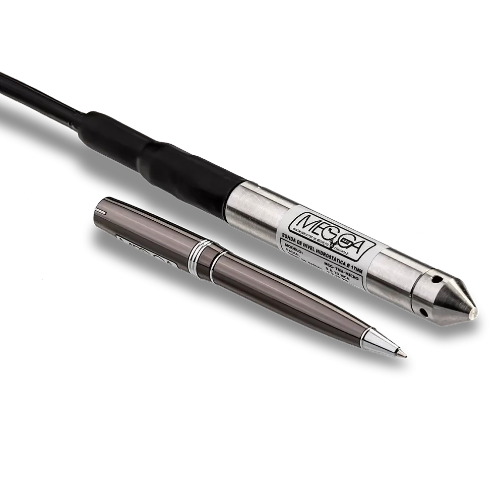 Sonda de nível hidrostática MGG-TNH-MICRO de 17 mm com cabo