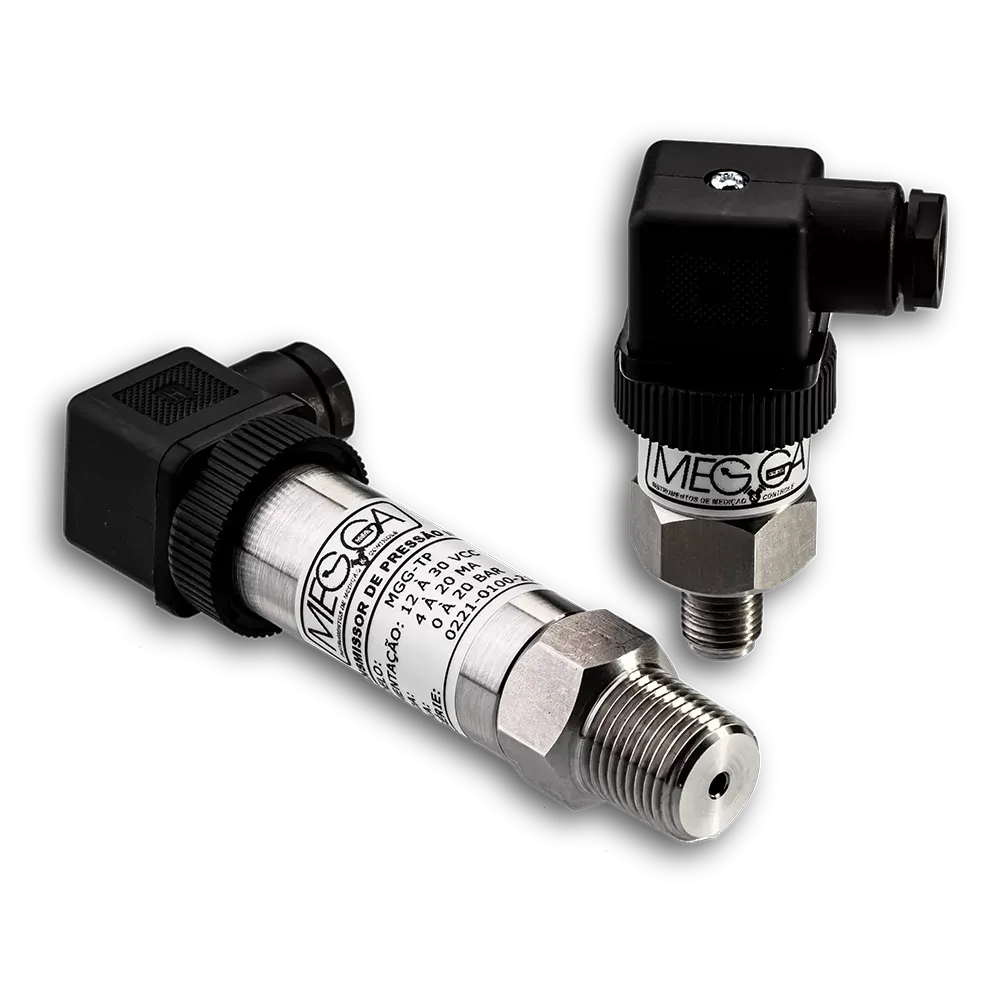 Transmissor de pressão MGG-TP-IP65, vista lateral