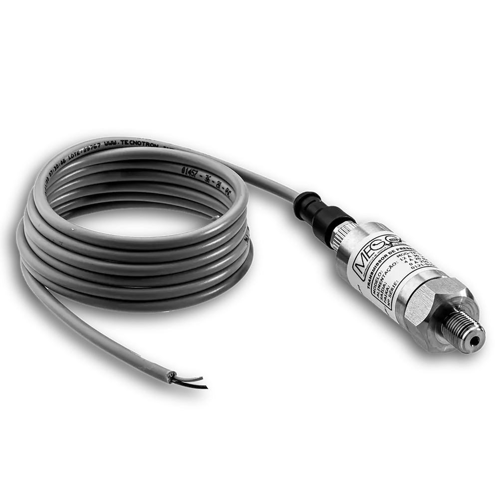 Transmissor de pressão MGG-TP-IP67 em aço inox com cabo e conector M12