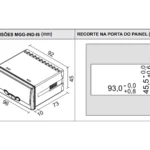 Indicador e Controlador de Painel ( Retangular 48 x 96 mm) – MGG-IND-I5