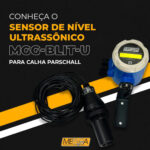 Sensor de Nível Ultrassônico para Calha Parschall