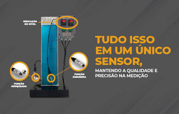 Tudo isso em um único sensor, mantendo a qualidade e precisão na medição.