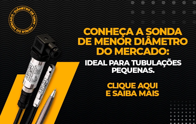conheça a sonda de menor diâmetro do mercado: ideal para tubulações pequenas